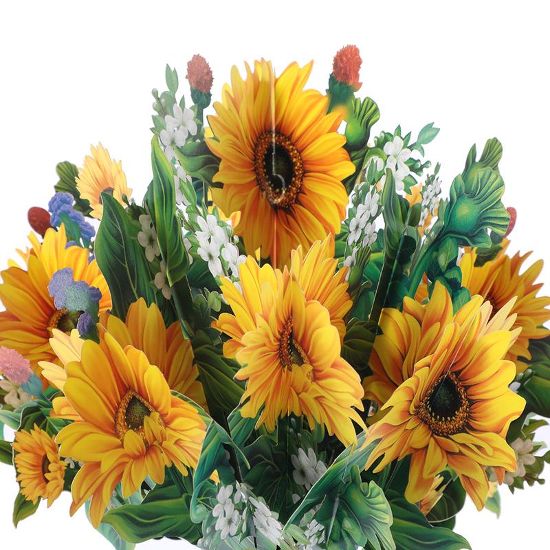 Product Introduction of Holiday 3D Stereoscopic Greeting Cards Creative Bouquet Flower Paper Carving Gardener Gratitude Blessing 6