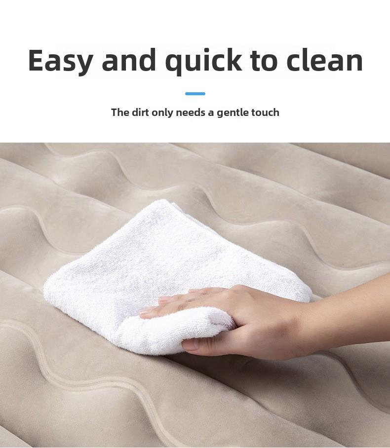 Product Introduction of Off-Road SUV Rear Seat Inflatable Mattress Portable Dual-Use Car Mattress Flocked Multi-Functional Inflatable Mattress 8