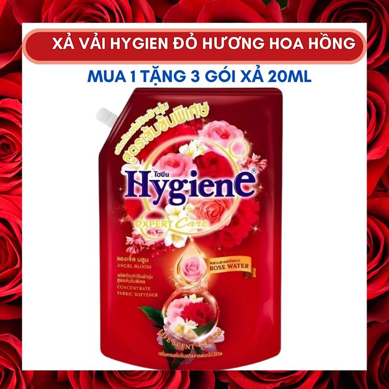 [Tặng 3 gói 20ml] 1 Nước Xả Vải Hygiene Thái Lan Đậm Đặc Túi Dung Tích 1300ml Giúp Làm Thơm Và Mềm Quần Áo  Xải Hygiene Thái Lan,  Vải Thái Lan Giá Rẻ nuoc  giat jokity Làm Sạch nước  giặt tun phạm xả đen