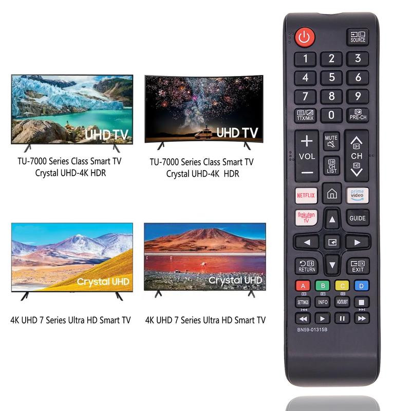 Remote Control Replacement for BN59-01315B, Replaced Remote Control Compatible with 4K UHD HDR Crystal QLED TVs, Quantum TVs and All Samsung Models, Large Appliance Parts & Accessories 4