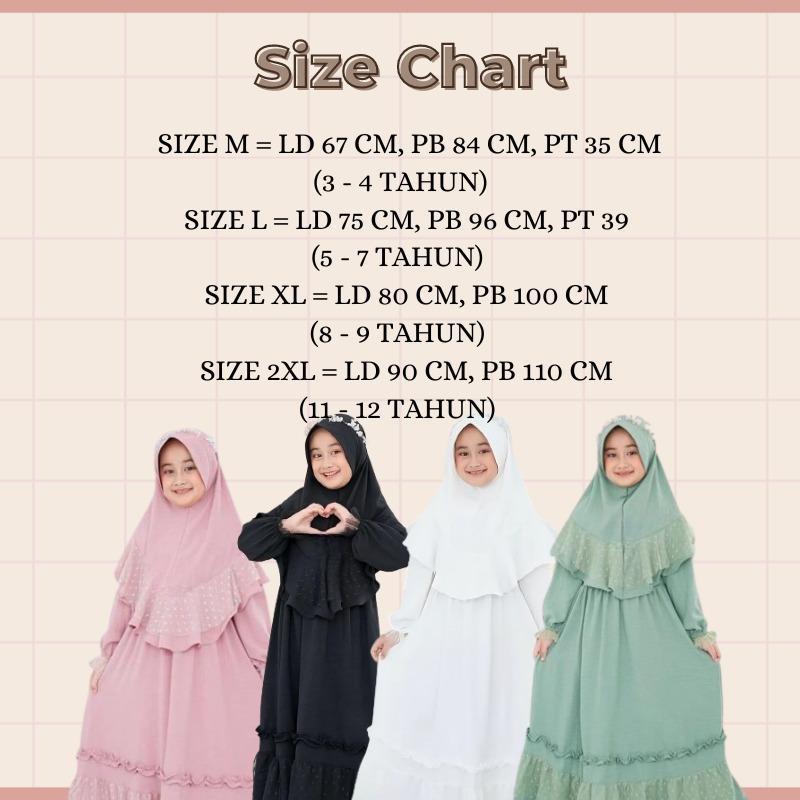 Mafaza Kids - Baju Gamis Anak Perempuan Baru / Baju Anak Perempuan Size M L XL XXL Set Hijab / Gamis Anak 3-11 Tahun / Gamis Bahan Crinkle Airflow Premium Mix Tille Dot / Baju Lebaran 2025 Model Baru / Gamis Simple Polos / Dress Syari Muslim Tanggung Mafaza Kids - Baju Gamis Anak Perempuan Baru / Baju Anak Perempuan Size M L XL XXL Set Hijab / Gamis Anak 3-11 Tahun / Gamis Bahan Crinkle Airflow Premium Mix Tille Dot / Baju Lebaran 2025 Model Baru / Gamis Simple Polos / Dress Syari Muslim Tanggung