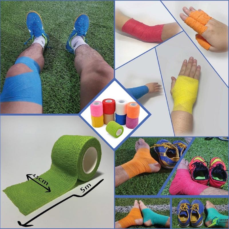 Băng keo thể thao,30 và 48 cuộn băng quấn cổ chân giày đá bóng quấn cổ tay cao su non tự dính đá bóng y tế chống chấn thương 4