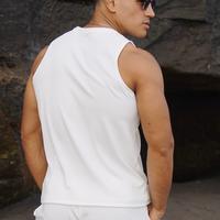 Gambar Tanktop Pria RIB GARIS GARIS Putih Hitam Polos Jimbaran Series Sportwear Beachwell Bali Outdoor - PUTIH, S dari Beachwell Bali Kab. Badung 3 Tokopedia