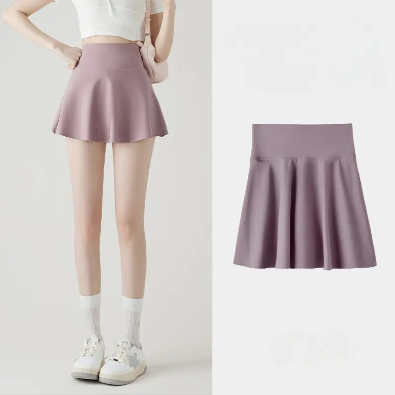 [ Fiery Sport ]   Fiery Sport | Rok Tenis Sport Wanita Dengan Celana Dalam Anti Tembus Bahan Nyaman High Waist Skort Pendek Untuk Golf & Workout ROK PENDEK 4