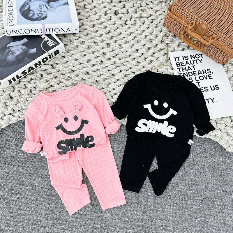 Bộ Thun Gân Dài Tay Co Dãn Siêu Mềm Cho Bé Size 7-17kg - Áo Thun bình thu sơ sinh trần đồ quần set nỉ 7