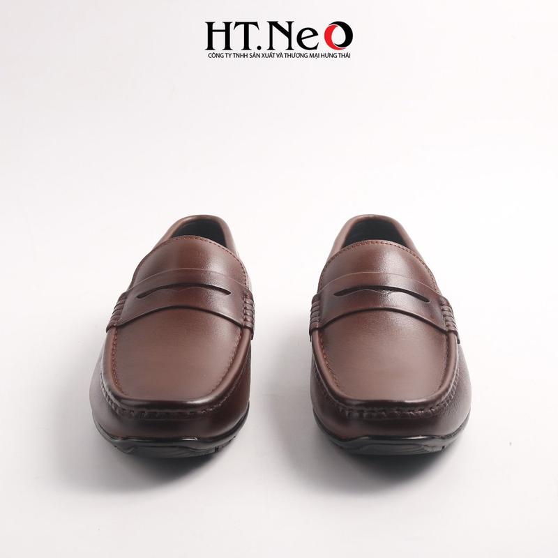Giày lười nam HT-NEO da bò cao cấp kiểu dáng trẻ trung, sành điệu và rất cá tính GM181 Đồng Loafer 2