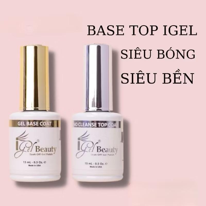 ￼Sơn Base Top Igel cao cấp Mỹ, Sơn gel liên kết / Top phủ bóng cao cấp chính hãng của USA Nail Minh Ngọc