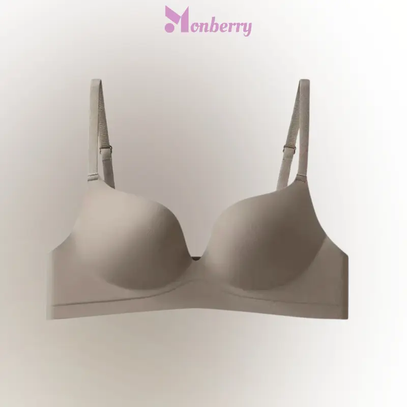 Bra Seamless Push Up Wanita BH Emga B1C Tanpa Jahitan Tanpa Kawat Tebal Women Woman Dewasa Pakaian Dalam Lingerie Dalaman Anti Kendur Sexy Lembut 0