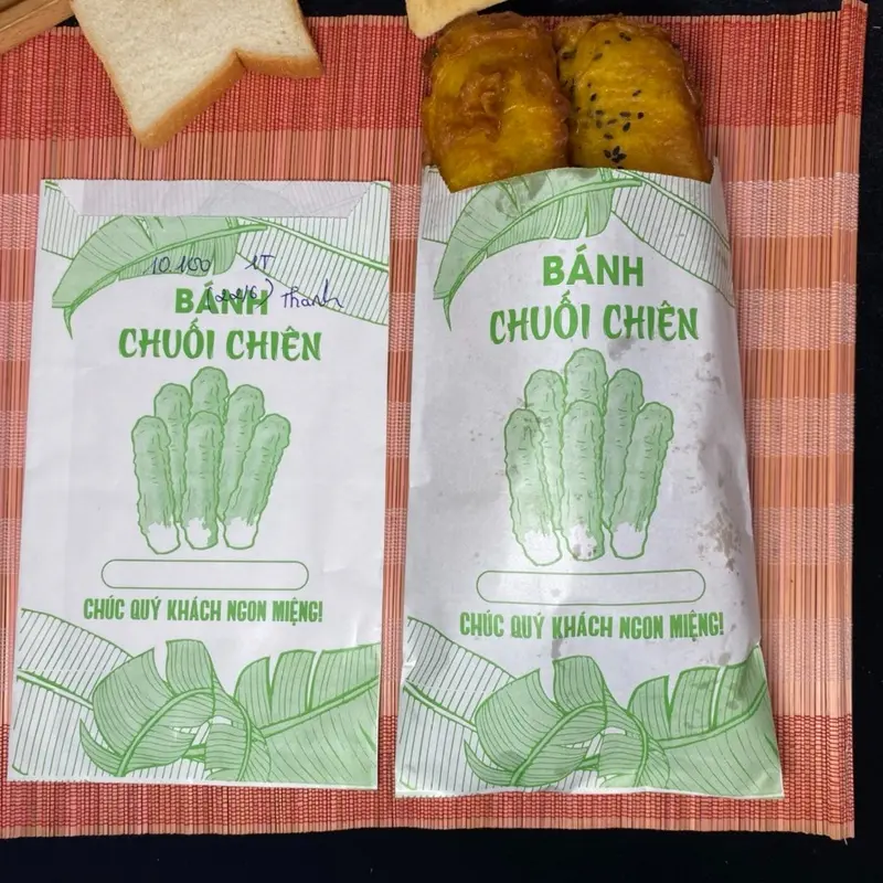 Việt Kim 1000 túi gấy chuói chiên 2 trái - giấy thấm dầu trắng - size 13*24cm-in 1 màu Tổng hợp 1