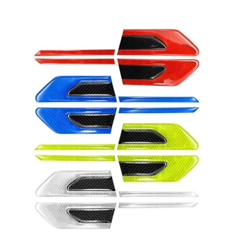 [Luarr]   Stiker dekoratif reflektif mobil, stiker reflektif pelindung fender dan bodi mobil, strip pelindung pintu mobil