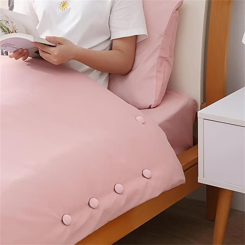 Bed Sheet Quilt Clip, 6 Counts Anti Slip Blanket Buckles, One Button Unlock Duvet Cover Quilt Fixer, Quilt Fastener Clip Holder, Bedding Accessories 7