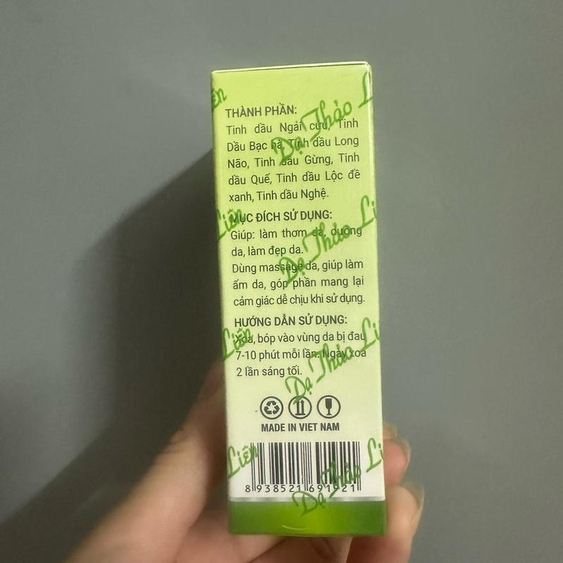 Tinh Dầu Ngải Cứu 10ml Dạ Thảo Liên Xoa bóp, Đau Nhức Vai Gáy, Đau Đầu... dược 4