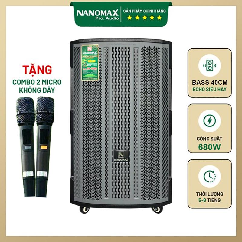 Loa Kéo Nanomax SK-15Q5 Bass 40cm 680W Lựa Chọn Tuyệt Vời Cho Karaoke Chuyên Nghiệp Nghe Nhạc Kem