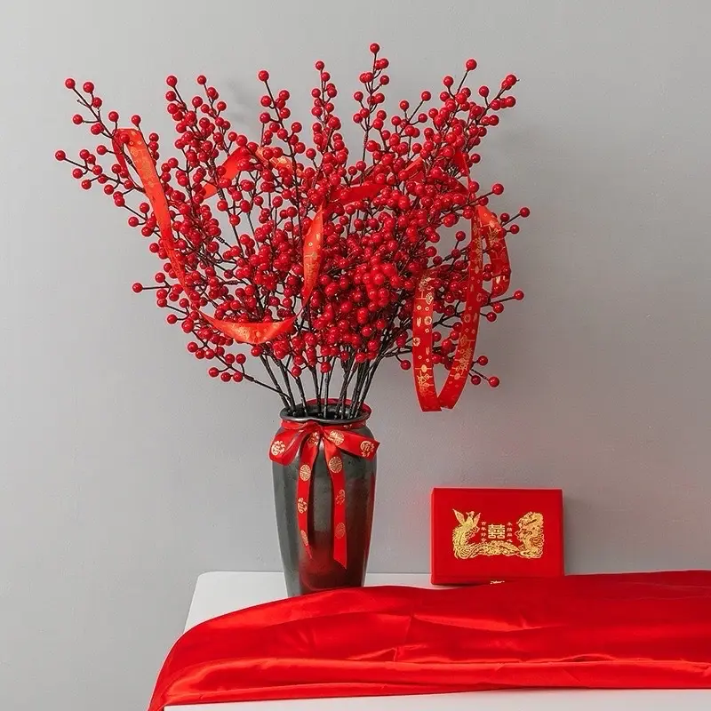 Cành đào đông (cherry) trang trí 12 nhánh loại cao cấp, trang trí Tết, trung thu... Đồ trang trí Đồ trang trí Đồ trang trí Đồ trang trí Đồ trang trí 3
