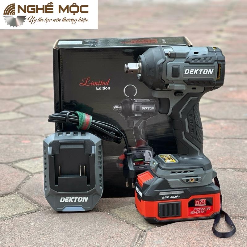 Máy mở bulong dùng pin Dekton M21 550Pro chân pin phổ thông