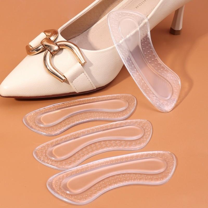 Silicone Forefoot Pads Adjustable Anti-wear Invisible Breathable Half Size Shoe Insoles Self-adhesive Heel Stickers for Sports Shoes High Heels 2