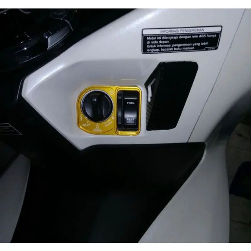 Tutup cover kunci Honda PCX 150/ PCX-160 / ADV-150 Vario-150/ Vario-160 Black Diamond Full CNC Car 2