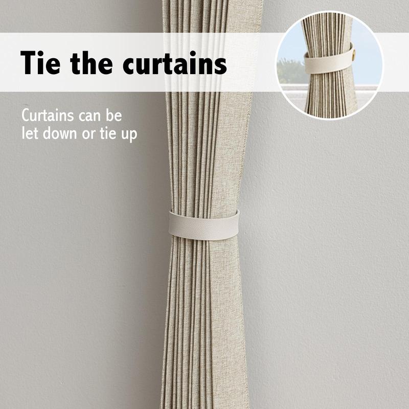 Vertical Door Curtain, 1 Count Blackout Door Curtain with Free Hanging Ring, Home Decoration for Living Room Bedroom Hotel 8