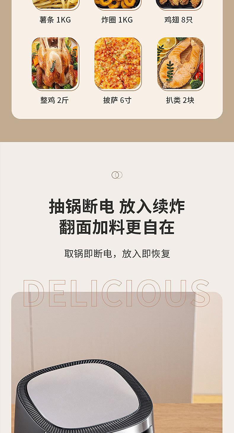 Product Introduction of Touch Screen Air Fryer New Homehold Multi-Function Intelligent Deep Frying Pan Transparent Visualization Oven Large Capacity 5L 13