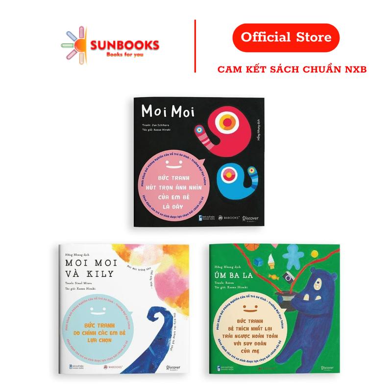 Sunbooks - Bộ Sách Moi Moi & Những Người Bạn - 3 Cuốn Bìa Mềm Dành Cho Bé Từ 0-2 Tuổi - NXB Thanh Niên - Hình Ảnh Rực Rỡ & Âm Thanh Nhẹ Nhàng - Cam Kết Chuẩn Nxb - 2020