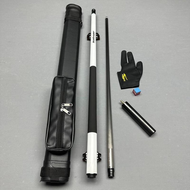 Cơ bida full carbon Leadsuper  - gậy bi-a lỗ cao cấp (Tặng kèm combo bao da và nối chuôi)