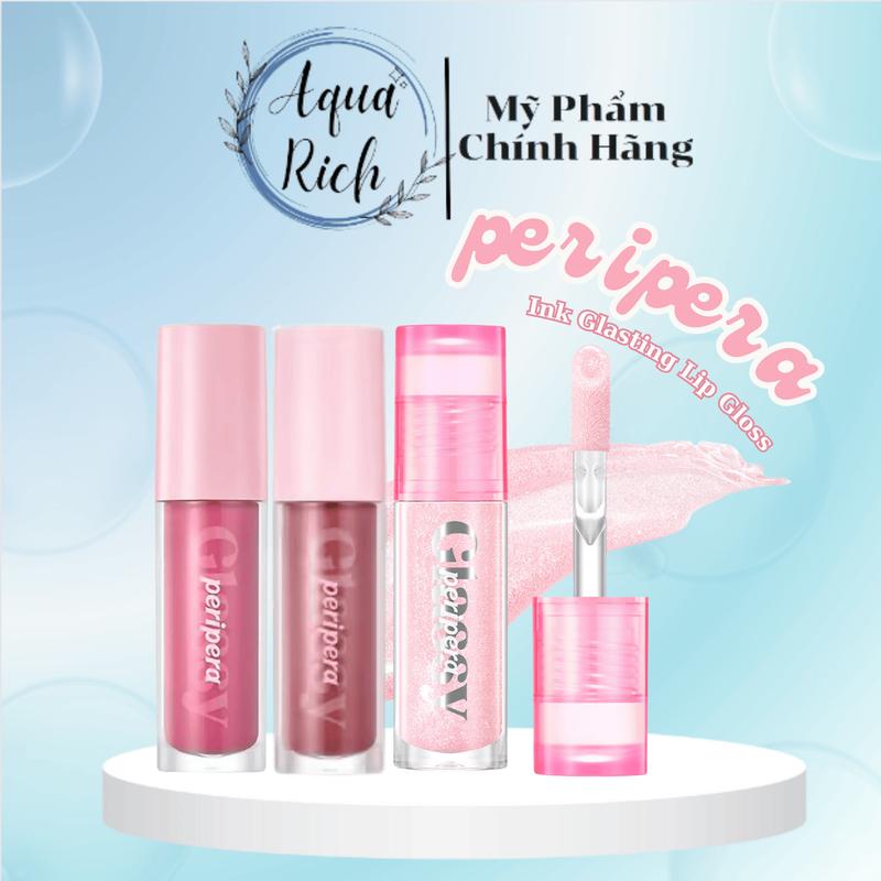 Son Bóng Có Màu Peripera Ink Glasting Lip Gloss 01 - 02 - 03 - 04 - 05 - 06 - 07 - 08 - 09 peripera ink neutral velvet tone peripera tone ấm