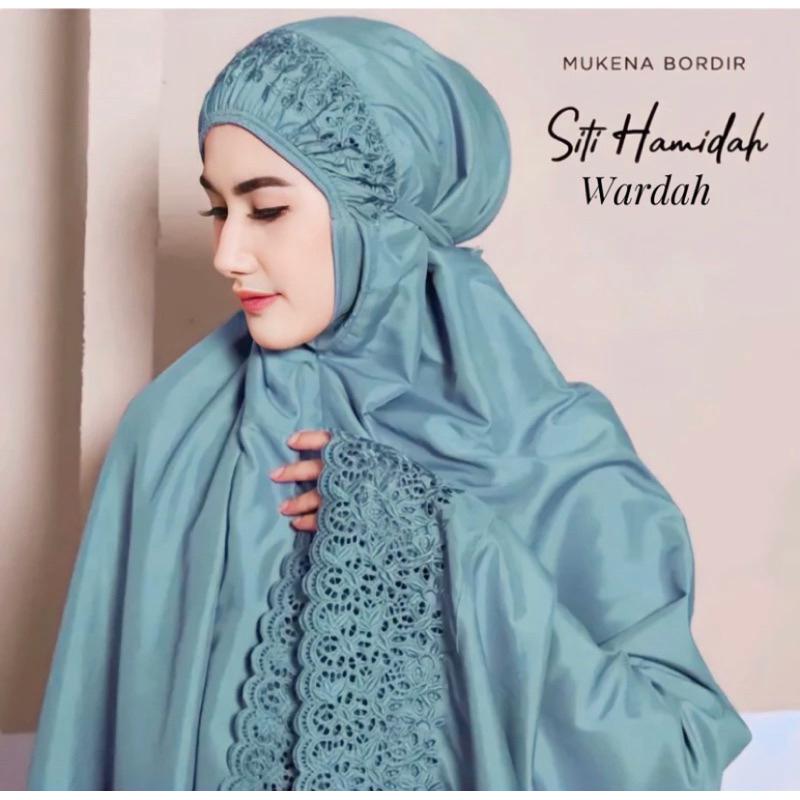 Mukena Dewasa Khadijah Motif Siti Hamidah Katun Micro Premium Jumbo Atasan Muslim Tie Bawahan 7