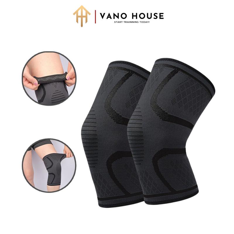 Bó Gối Thể Thao, Bảo Vệ Đầu Gối Tập Gym Aolikes Co Giãn 4 Chiều, Dệt 3D Dày Dặn AL7718 Sport