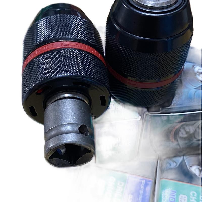 Đầu kẹp mũi khoan autolock 13mm có đầu chuyển 1/2 tiện lợi