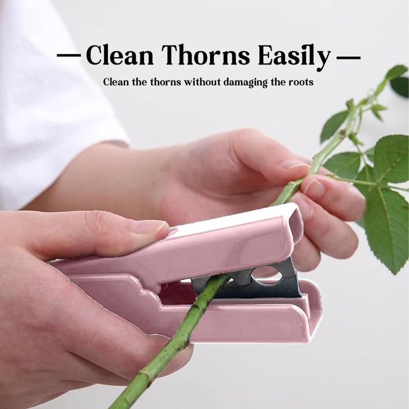 Dụng Cụ Tước Gai Hoa Hồng, Khóa Tự Động Mới, Kìm Rãnh Ngón Tay Dụng Cụ Cắt Lá Thân Hoa, Phụ Kiện Gia Đình, Đồ Dùng Làm Vườn, Dụng Cụ Cắt Lá Gai 7