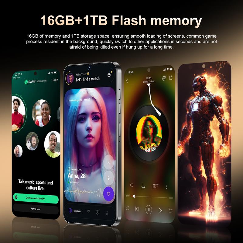 Product Introduction of Hot Sale Mate70pro Perforated Screen Mobile Phone Smartphone 6