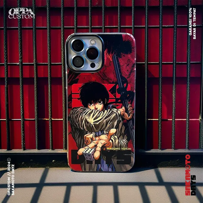 Premium Feather Case Anime SAKAMOTO DAYZ - NAGUMO YOICHI Edition Oppa Custom - Casing Softcase Oppacustom 4