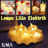 Gambar Vinnatsu  Lampu Lilin LED  Lampu Lilin Elektrik Transparan Bar Candle Light Lampu Lilin Elektrik Lampu Elektrik Simulasikan Api Lilin Lampu Dekorasi - Kekuningan, S-3.6*5cm dari FluffyHQ Kab. Tangerang 1 Tokopedia
