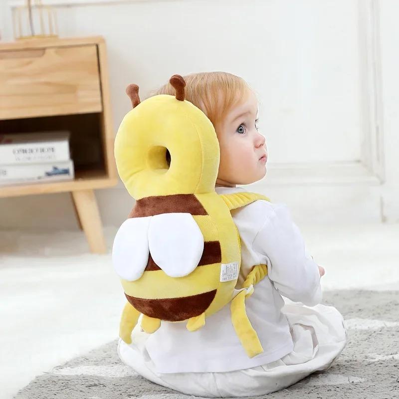 Product Introduction of Head Back Protector Baby Protect Pillow Learn Walk Headgear Prevent Injured Safety Pad  prevention Fall Cartoon Bee Kids Pillows 12