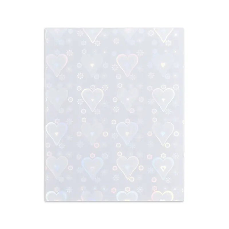 Laser Heart Nail Stickers Self-Adhesive Customized Nail Decals