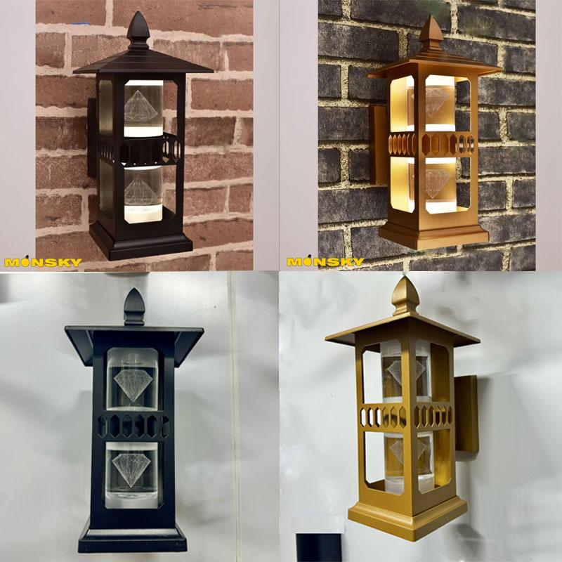 BẢO HÀNH CHÍNH HÃNG Đèn tường mái hiên MONSKY MAHI hiện đại sang trọng chống nước IP66 trang trí cột sảnh trang trí ngoài trời trong nhà 904 907