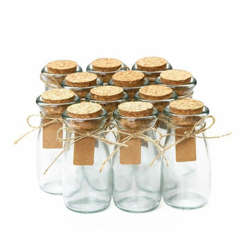 Lọ thuỷ tinh Hũ thuỷ tinh nắp gỗ đựnġ sưɑ~ chua pudding decor trang trí dáng cao 100ml