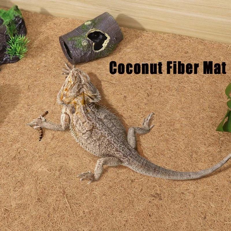 Product Introduction of Breathable Habitat Tortoise Coconut Carpet Aquarium Pet Supplies Pad Fiber Mat Reptile Mat Pet Bed 10