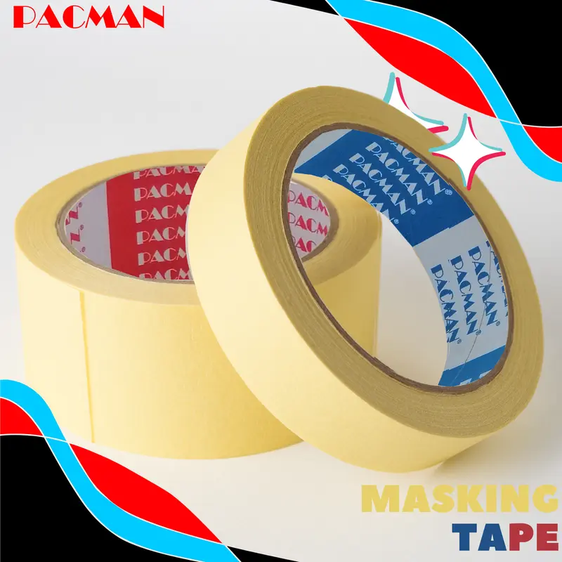 Masking Tape Pacman Tape isolasi solatip lakban kertas terbaik termurah asli original pacman 0