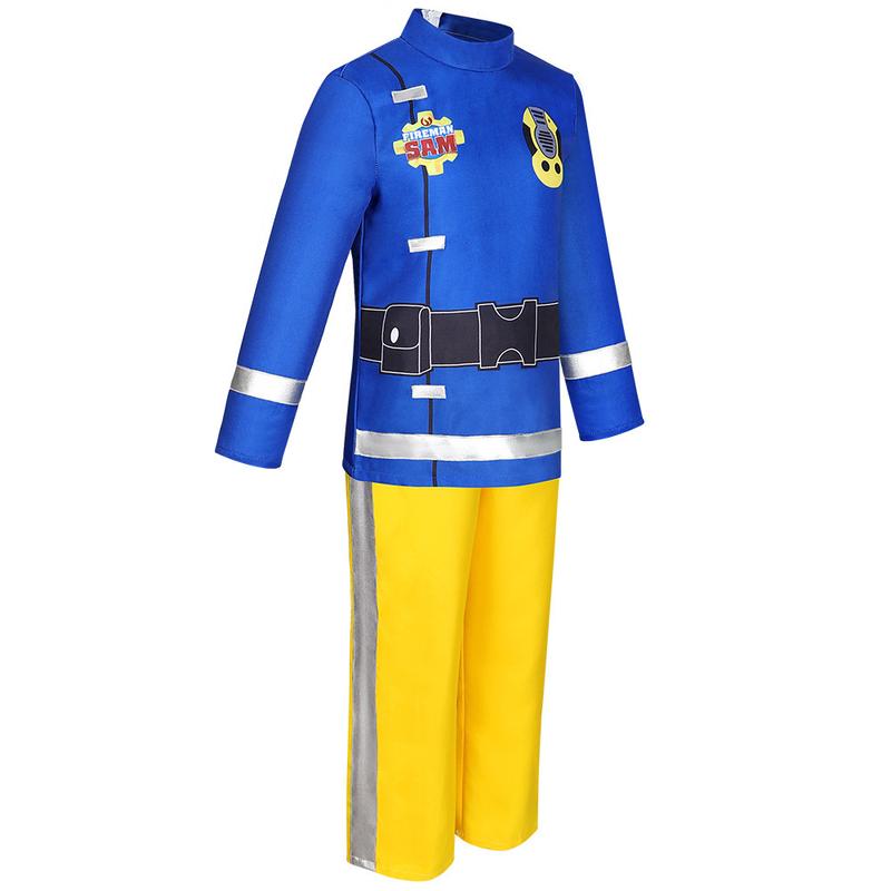 Product Introduction of Halloween Firemansam Children's Performance Costume and Accessories Stage Performance Clothing Clothes Sam Fireman 4