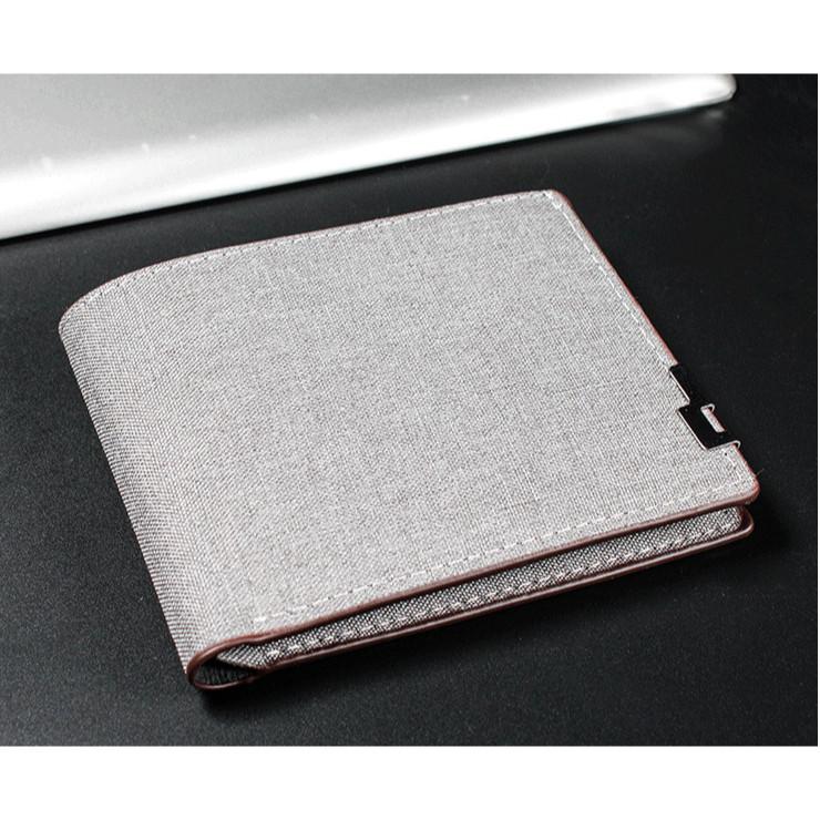 VÍ NAM CANVAS Jolizeon BẢO HÀNH 12 THÁNG CV89 Wallet Nhiều Ngăn Hình Chữ Nhật Nhung Chữ Nhật Da 5