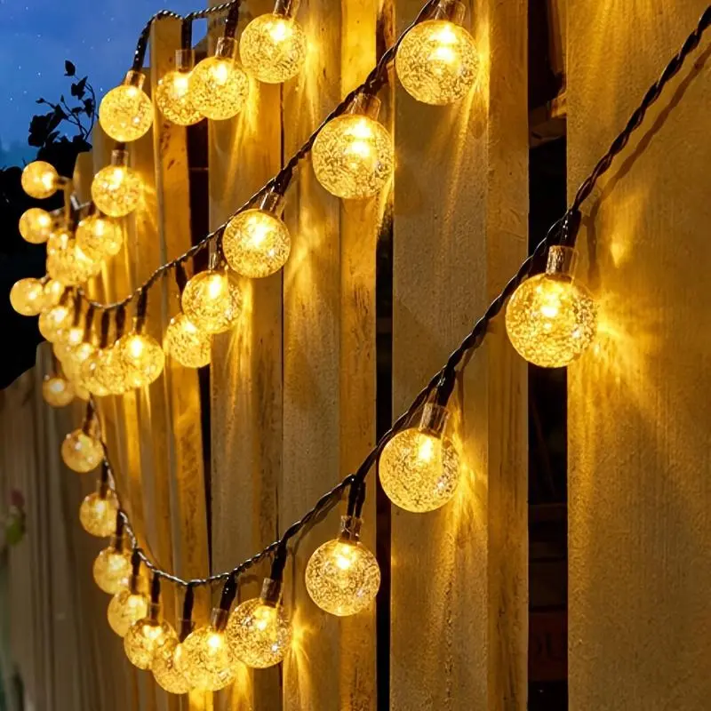 Solar Powered String Light, 1 Count Outdoor Waterproof Solar Patio Light, Outdoor Decorative Light for Garden, Patio, Yard Decor 8