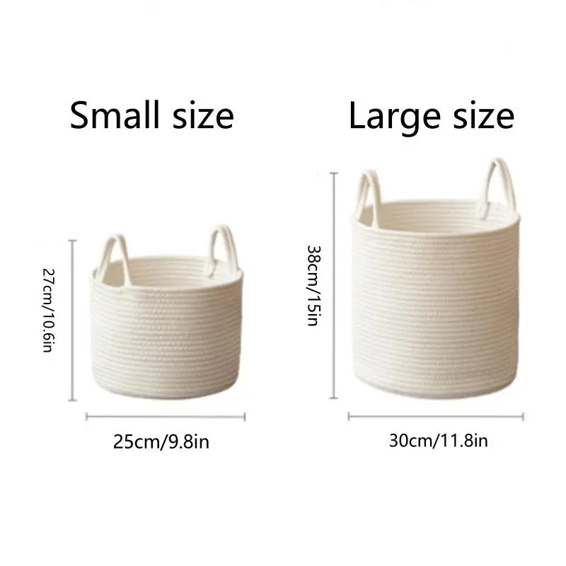 Woven Storage Basket, 1 Count Multifunctional Storage Basket with Handle, Home Organizer for Living Room & Bathroom 1