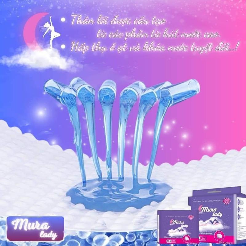 [ CÓ CHE TÊN ] 10 MIẾNG BĂNG VỆ SINH MURALADY FREESIZE TỪ 35KG-90KG MẶC VỪA Tampon 5
