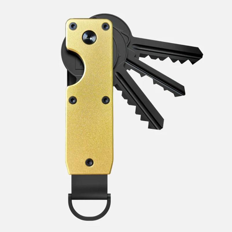 Product Introduction of Smart Metal Key Organizer with Screwdriver Minimalist Keychain Holds 2-6 Keys Keys Bag for Keys Less Than 6.2cm 18