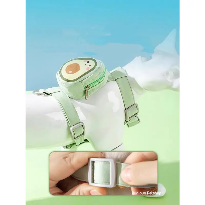 Dây dắt chó mèo đi dạo, đai yếm cánh thiên thần , quả bơ dễ thương - Pun Petshop 7