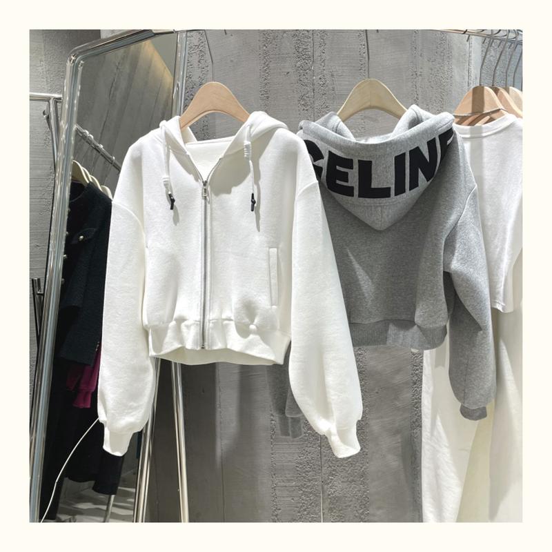 Product Introduction of Short Hoodie Women's Thin Fish Scale Zipper Hooded Jacket 7