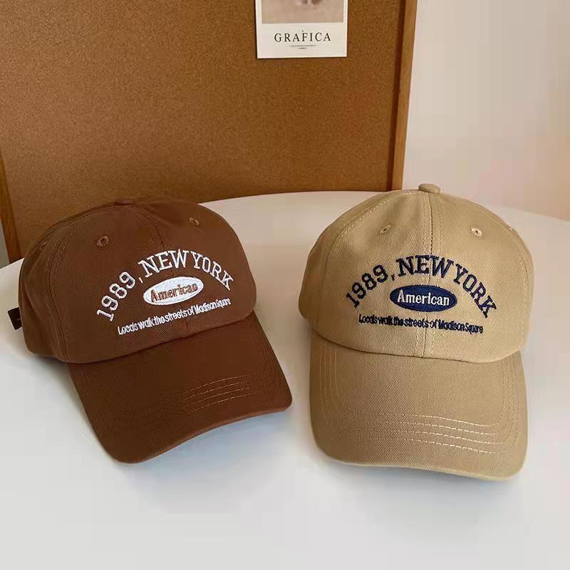 Product Introduction of Korean Vintage 'NEW YORK' Baseball Cap Unisex Street Letter Embroidery Cap 1