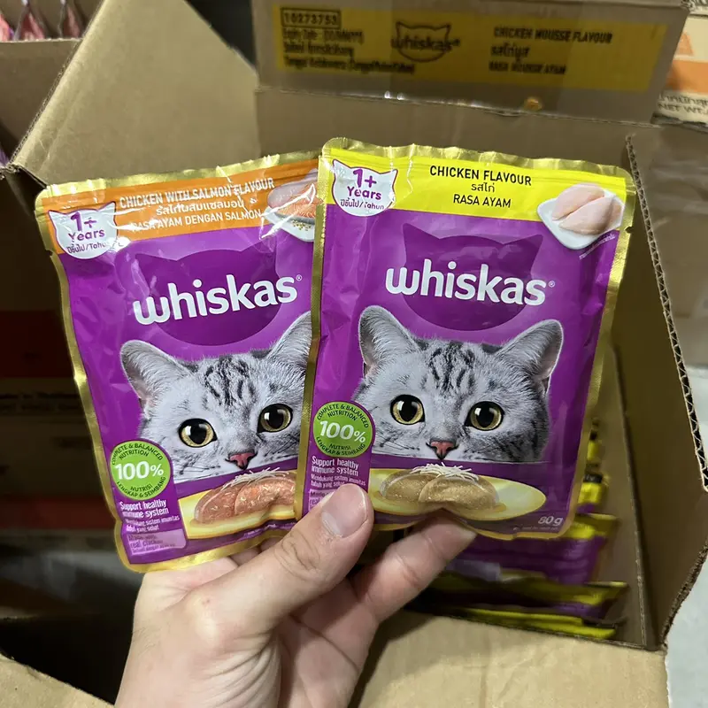 [Thùng 28 Gói] Pate Whiskas Cho Mèo Gói 80g - Thùng 28 Gói Pate Cho Mèo Con & Mèo Trưởng Thành 5