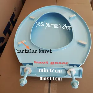 Tutup Closet Model Toto Universal + Karet Bantalan